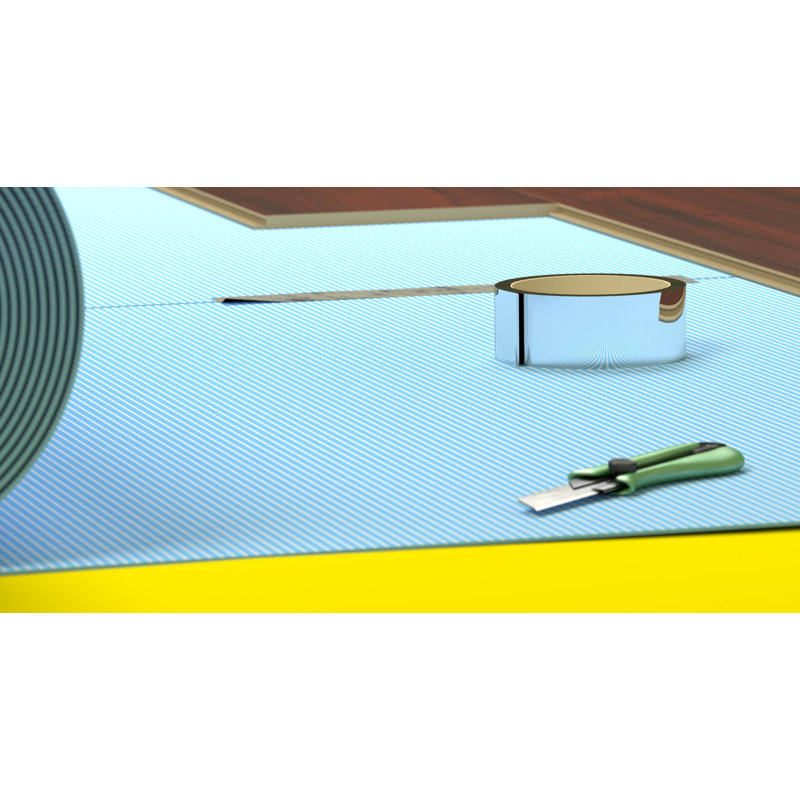 Cezar Underlayment Joining Tape, 127/32" W X 164' L, Aluminum Covered